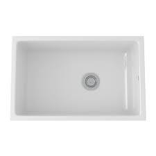 Kitchen sinks single bowl sus 304 stainless steel round drawing drainer handmade brushed seamless sink with faucet free shipping. Rohl Allia 32 Fireclay Single Bowl Undermount Kitchen Sink Reviews Wayfair