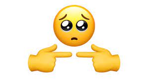 Smiley face with finger in mouth descripstion. Two Fingers Touching Emoji Shy Memes Stayhipp