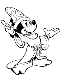 Mickey Fantasia Coloriage Mickey Coloriages Pour Enfants 1) dessinez un rectangle qui définira les proportions et les limites du dessin choisi. mickey fantasia coloriage mickey