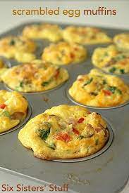Scrambled Egg Breakfast Muffins Breakfast Breakfast Brunch Recipes Breakfast Eggs Scrambled
