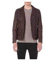 Allsaints Conroy Leather Biker Jacket Allsaints Cloth Coats Jackets Leather Biker Jacket Jackets Quilted Jacket