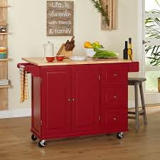 Tms Sundance Kitchen Cart Red Walmart Com In 2020 Kitchen Cart Red Kitchen Cart Kitchen Remodel