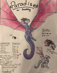 Paradise Oc Ref Wings Of Fire Dragons Wings Of Fire Types Of Dragons