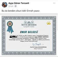 Bu motivasyon yollarından birisi de onur belgesi ve. Ozet Ataturk Universitesi Aof Cocuk Gelisimi Programi Facebook