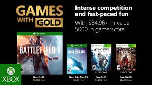 Descarga gratis juegos para xbox 360 rgh. Xbox Estos Son Los Juegos Gratuitos De Games With Gold Para Noviembre