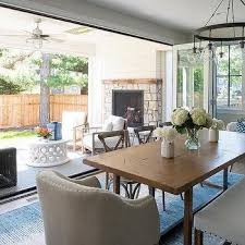 If you have the space, a china hutch, buffet or server can also help to complete your dining room. Dining Room Glass Patio Door Design Ideas