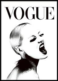 Black And White Art Prints Uk Trendy Vogue Poster In Black And White Super Stylish Combined With Any Of Our Other Text Posters With Black And White Posters Fashion Art Prints Chanel Poster