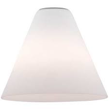 White Conical Glass Shade 1 3 4 Inch Fitter Opening At Destination Lighting Replacement Glass Shades Glass Shades Destination Lighting