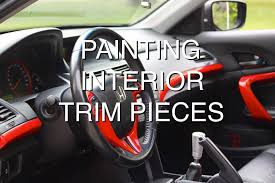 How To Paint Interior Trim Pieces Car Interior Diy Car Interior Paint Diy Car