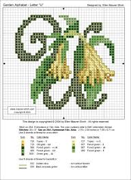 Gallery Ru X2f Foto 24 Flower Abc Vlada65 Cross Stitch Letters Monogram Cross Stitch Cross Stitch Flowers