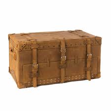 The most common luggage chest material is metal. Leather Trunk Quality Full Grain Steamer Luggage Saddleback Leather