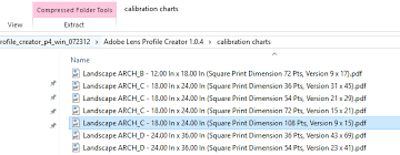 lens correction profile