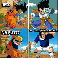 We elevate the friendly war between naruto an dragon ball fans to a whole new level with these hilarious memes! Estilo De Combate Dbz Vs Naruto