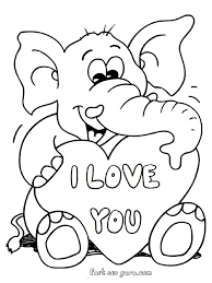 See more ideas about spongebob coloring, spongebob, coloring pages. Printable Valentines Day Teddy Elephant Card Coloring Pages