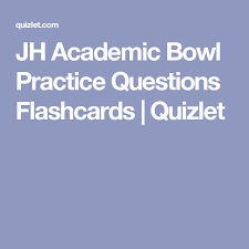 Read on for some hilarious trivia questions that will make your brain and your funny bone work overtime. Jh Academic Bowl Practice Questions Flashcards Quizlet Flashcards Free Trivia Questions Bowl