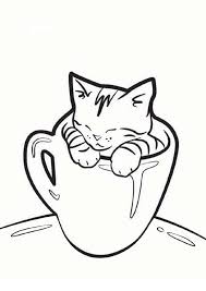 Free Easy To Print Kitten Coloring Pages Simple Cat Drawing Cat Coloring Page Cute Coloring Pages