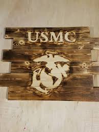 United States Marine Corps Wall Art Rustic Wall Art Wood Rustic Wall Art Decor Wall Art