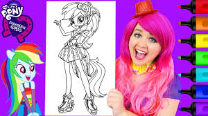 Coloring Mlp Equestria Girls Pinkie Pie Coloring Page Prismacolor Markers Kimmi The Clown Youtube