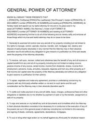 The attorney general is also the highest ranking public prosecutor in the country and is also known as the public prosecutor, or simply pp. General Power Of Attorney Template Get Free Sample