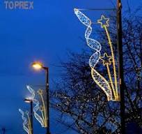 High Quality New Lighting Project 2D Motif Pole Street Light ...