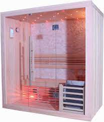 Sunray 3 Person Westlake 300lx Luxury Traditional Steam Sauna Traditional Saunas Steam Sauna Stone Interior