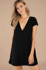 Swoop In Black Shift Dress Black Short Sleeve Dress Shift Dress Black Black Dresses Casual