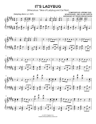 Print And Download In Pdf Or Midi It S Ladybug The Miraculous Tales Of Ladybug And Cat Noir Mirac Miraculous Ladybug Theme Song Miraculous Theme Song Ladybug