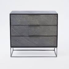 The layer of lubricant reduces friction in. Black Slate Industrial 3 Drawer Metal Dresser