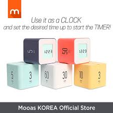 One listing includes the entire clock, excluding mounting hardware and battery. Mooas Multi Cube Timer Rotating Timer Simple Operation Clock Alarm Shopee Singapore