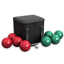 Set includes a score pad, pencils and instructions. Lighted Bocce Ball Set Target