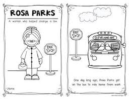 Rosa Parks Emergent Reader For Kindergarten And First Grade Informational Text Just Right For Young Rosa Parks Black History Month Kindergarten Social Studies