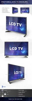 Tv monitor frame in mockup style. Tv Screen Mockup Graphics Designs Templates From Graphicriver