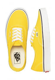 vans authentic vibrant yellow true white shoes