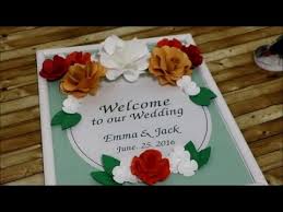 5 out of 5 stars. Canvas Project Wedding Welcome Board Youtube