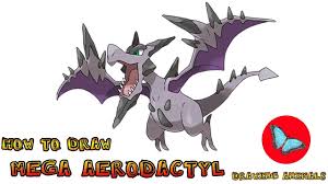 How To Draw Mega Aerodactyl Pokemon Pokemon Drawings Pikachu Drawing Tutorial Pokemon