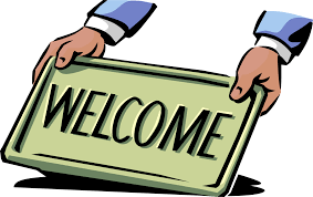 Hands Lay Out Retail Welcome Mat - Vector Image