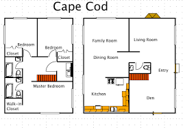 Cape Cod House Style A Free Ez Architect Floor Plan For Windows Cape House Plans Cape Cod House Plans Cape Cod House