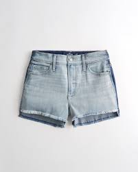 Girls High Rise Two Tone Denim Short 3 Girls Bottoms Hollisterco Com