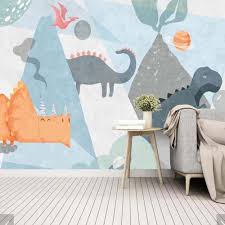 3d Carton Dinosaur Wallpaper Mural Print Photo Wallpaper For Kids Bedroom Wall Decor Art Wall Paper Star Volcano Painting Murals Wallpapers Aliexpress They were debating dinosaurs or rockets and were hoplessly deadlocked and i said you know you could put the dinos in the rocketships. 3d carton dinosaur wallpaper mural print photo wallpaper for kids bedroom wall decor art wall paper star volcano painting murals