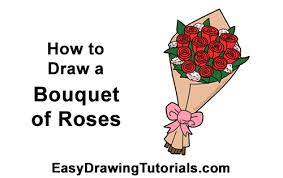 Perfect for sketching, bullet journal and art journaling. How To Draw A Bouquet Of Roses Video Step By Step Pictures