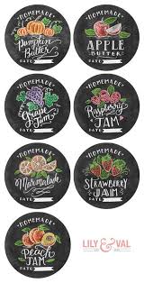 Pumpkin Butter Recipe Free Chalk Art Jam Labels Lily Val Living Jam Label Pumpkin Butter Jar Labels