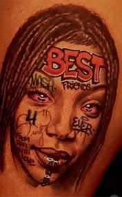 Ray J Gets Tattoo of Sister Brandy