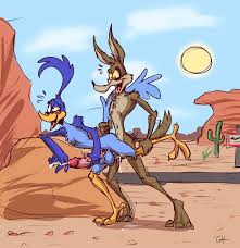 Yaoi pinup roadrunner (looney tunes)+wile e. coyote