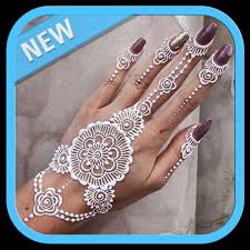 Berikut ini henna tangan cantik, henna tangan mudah, gambar henna tangan, foto henna tangan sebeluim kita melihat gambar atau motif henna tangan. White Henna Mehndi Design For Android Apk Download