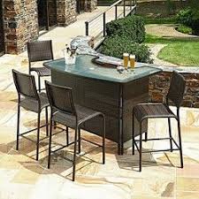 Wood parsons table set (dining, coffee, console, end tables). Outdoor Patio Furniture Sears Outdoor Patio Bar Sets Outdoor Patio Bar Patio Bar Set