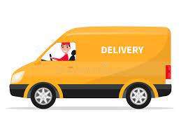 Have fun with this online racing game! Vector Cartoon Delivery Van Truck With Deliveryman Stock Vector Illustration Of Concept Cargo 82589746
