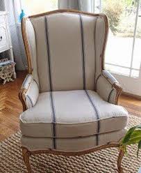 Grain Sack Fabric Blue Stripe Per Yard Vintage Inspired Feed Etsy Furniture French Country Rug Grain Sack Fabric