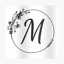 Download 5,100+ royalty free letter m calligraphy vector images. Initial Letter M Sticker By Dalesimpson Redbubble
