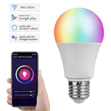 Smart Light Bulb Elinksmart Wifi Lights Bulbs 7w E27 Compatible With Alexa And Google Home 16 Million Colors Remote Control Ios App Android Led Lighting For Smart Devices Elinksmart