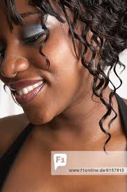 Silhouette of pregnant nude African American woman